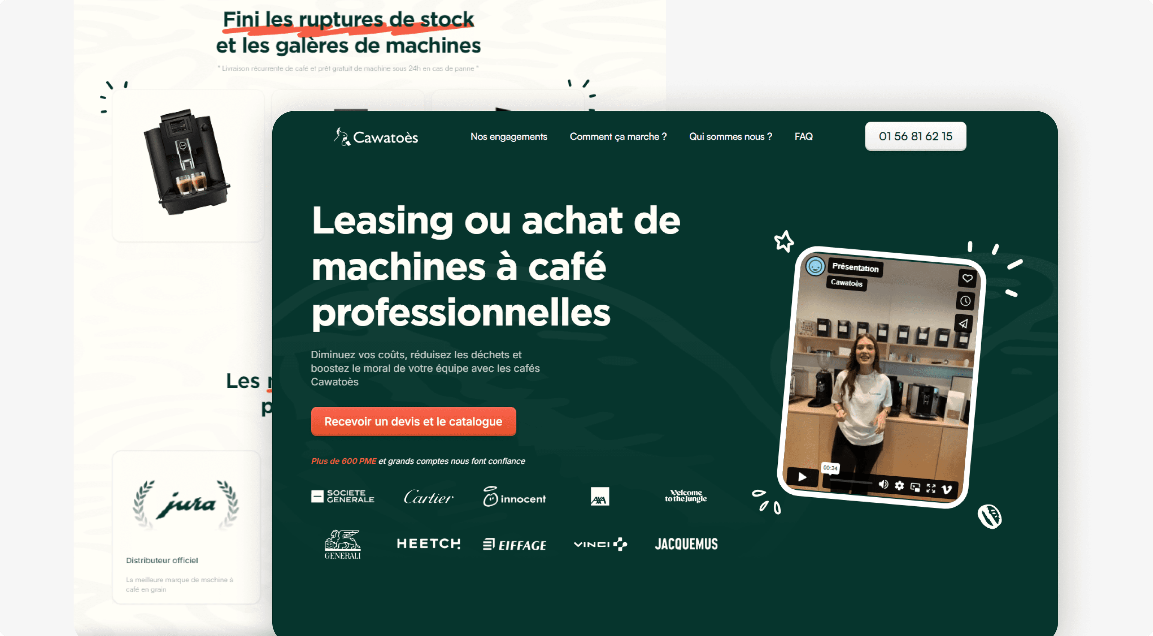 Cawatoès — Professional Coffee Machine Rental